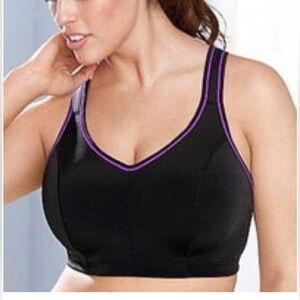NWT Cacique Sport Bra Lane Bryant High Impact, size 40B